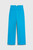 Alzira Straight Flared Trousers Turquoise Stretch Tailoring