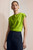 Skye Top Vivid Lime Green Satin