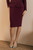 Kerrison Pencil Skirt Plum Sculpt Stretch Crepe