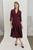 Andorra Dress Plum Sculpt Stretch Crepe