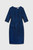 Eaton Dress Navy Metallic Houndstooth Tweed