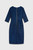 Eaton Dress Navy Metallic Houndstooth Tweed