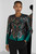 Venetia Jacket Teal Multicolour Jacquard