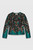 Venetia Jacket Teal Multicolour Jacquard