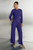 Adelaide Wide-Leg Trousers Dark Violet Stretch Tailoring