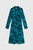 Sirolo Dress Forest Green And Navy Multicolour Crepe