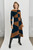 Windermere Dress Navy And Toffee Merino