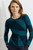 Cellino Sweater Teal And Navy Merino