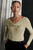 Zora Top Gold Metallic Knit