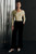 Zora Top Gold Metallic Knit