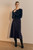 Ciano Skirt Navy Wool Blend