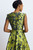 Valance Jacquard Dress Chartreuse And Navy