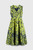 Valance Jacquard Dress Chartreuse And Navy