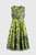 Valance Jacquard Dress Chartreuse And Navy