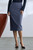 Kerrison Jacquard Skirt Blue Multicolour