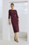 Azzio Stretch Knit Dress Mauve Pink