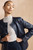 Ginevra Leather Jacket Navy Ginevra Leather Jacket Navy