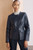 Ginevra Leather Jacket Navy Ginevra Leather Jacket Navy