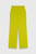 Doppio Crepe Adelaide Wide-Leg Trousers Chartreuse