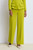 Doppio Crepe Adelaide Wide-Leg Trousers Chartreuse