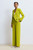 Doppio Crepe Adelaide Wide-Leg Trousers Chartreuse