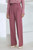 365 Pure Wool Talia Straight-Leg Trousers Dark Rose Pink