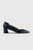 Saturnia Lizard-Embossed Leather Heels 45 Navy