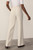 Clever Crepe Doppio Alzira Straight Flared Trousers Stone