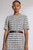 Miramere Tweed Dress Ivory And Navy Multicolour