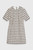 Miramere Tweed Dress Ivory And Navy Multicolour