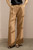 Rialto Pinstripe Linen Tailoring Wide-Leg Trousers Camel