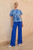 Aurora Silk Blouse Made With Liberty Fabric Blue Multicolour