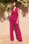 Halliford Jersey Jumpsuit Deep Magenta