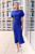 Salerno Crepe Dress Vibrant Blue Salerno Crepe Dress Vibrant Blue