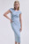 Luserna Sculpt Stretch Crepe Dress Powder Blue
