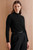 Selis Croc-Embossed Leather Belt Black Selis Croc-Embossed Leather Belt Black