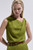 Rina Houndstooth Jacquard Top Summer Olive