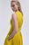 Mariano Silk Jacquard Dress Chartreuse Yellow