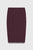 Clever Crepe Syros Pencil Skirt Deep Plum