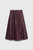 Andalo Leather Skirt Deep Burgundy