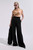 Clever Crepe Lyon Palazzo Trousers Black