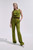 Alzira Houndstooth Jacquard Straight Flared Trousers Summer Olive Alzira Houndstooth Jacquard Straight Flared Trousers Summer Olive
