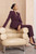 Clever Crepe Tavira Slim-Leg Trousers Deep Plum Clever Crepe Tavira Slim-Leg Trousers Deep Plum