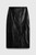 Rho Croc-Embossed Leather Skirt Black Rho Croc-Embossed Leather Skirt Black