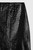 Rho Croc-Embossed Leather Skirt Black
