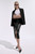 Rho Croc-Embossed Leather Skirt Black Rho Croc-Embossed Leather Skirt Black