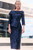 Palmerston Jacquard Dress Navy