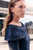 Palmerston Jacquard Dress Navy Palmerston Jacquard Dress Navy