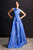 Adria Jacquard Gown Deep Cornflower Blue Adria Jacquard Gown Deep Cornflower Blue