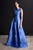 Adria Jacquard Gown Deep Cornflower Blue Adria Jacquard Gown Deep Cornflower Blue
